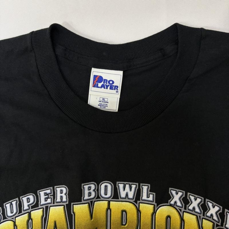 ＵＳフルギ US古着 Tシャツ 半袖 98s SUPER BGOWL 32 USA製 NFL デンバーブロンコス チャンピオンリング グラフィックTシャツ black XL XL プリント 黒 / ブラック / black メンズ USED 古着 中古 50167994