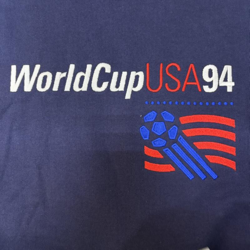 ヴィンテージ VINTAGE トレーナー 長袖 USA製 1994 fifa world cup crew neck sweat デッドストック navy XL XL 刺繍 X ロゴ、文字 紺 / ネイビー / navy メンズ USED 古着 中古 50167995