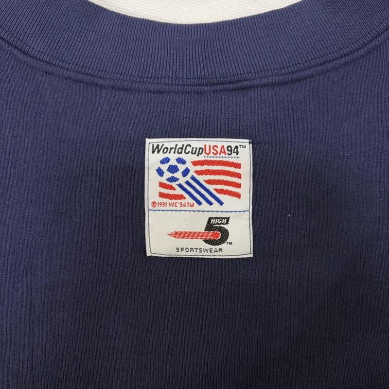 ヴィンテージ VINTAGE トレーナー 長袖 USA製 1994 fifa world cup crew neck sweat デッドストック navy XL XL 刺繍 X ロゴ、文字 紺 / ネイビー / navy メンズ USED 古着 中古 50167995