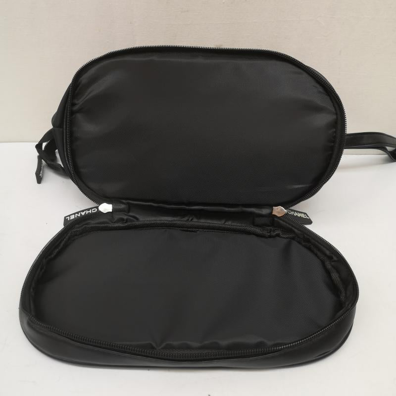 シャネル CHANEL ファッション小物 ファッション小物 ノベルティ 化粧ポーチ 2段式 ナイロン 黒 / ブラック / black メンズ USED 古着 中古 50167996