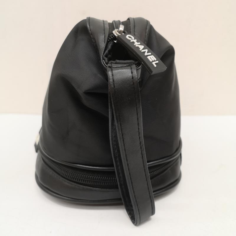 シャネル CHANEL ファッション小物 ファッション小物 ノベルティ 化粧ポーチ 2段式 ナイロン 黒 / ブラック / black メンズ USED 古着 中古 50167996