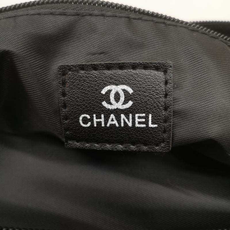 シャネル CHANEL ファッション小物 ファッション小物 ノベルティ 化粧ポーチ 2段式 ナイロン 黒 / ブラック / black メンズ USED 古着 中古 50167996