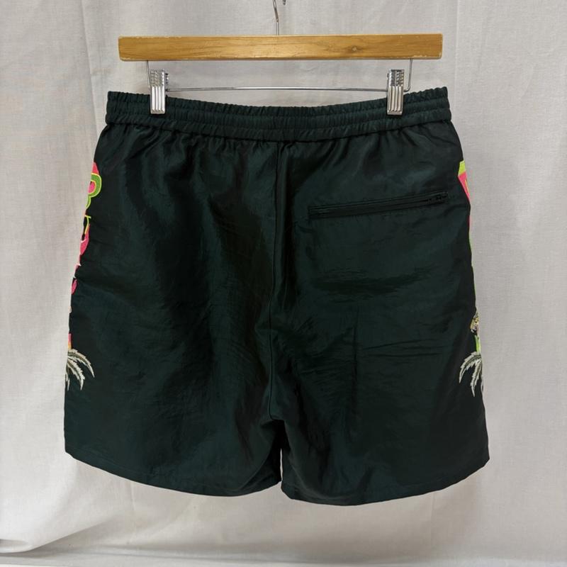 ダブレット doublet パンツ ショートパンツ CHAOS EMBROIDERY CHAMBRAY PANTS GREEN 刺繍シャンブレーショーツ green M 42 刺繍 緑 / グリーン / green メンズ USED 古着 中古 50167997