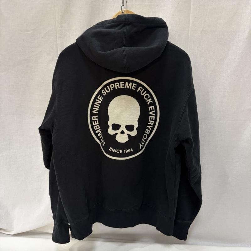 シュプリーム Supreme パーカー 長袖 25AW Supreme×NUMBER (N)ine Hooded Sweatshirt BLACK S S スカル 黒 / ブラック / black メンズ USED 古着 中古 50167998