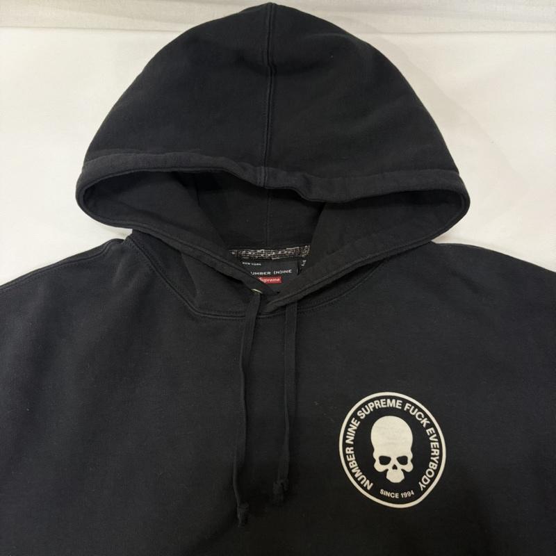 シュプリーム Supreme パーカー 長袖 25AW Supreme×NUMBER (N)ine Hooded Sweatshirt BLACK S S スカル 黒 / ブラック / black メンズ USED 古着 中古 50167998