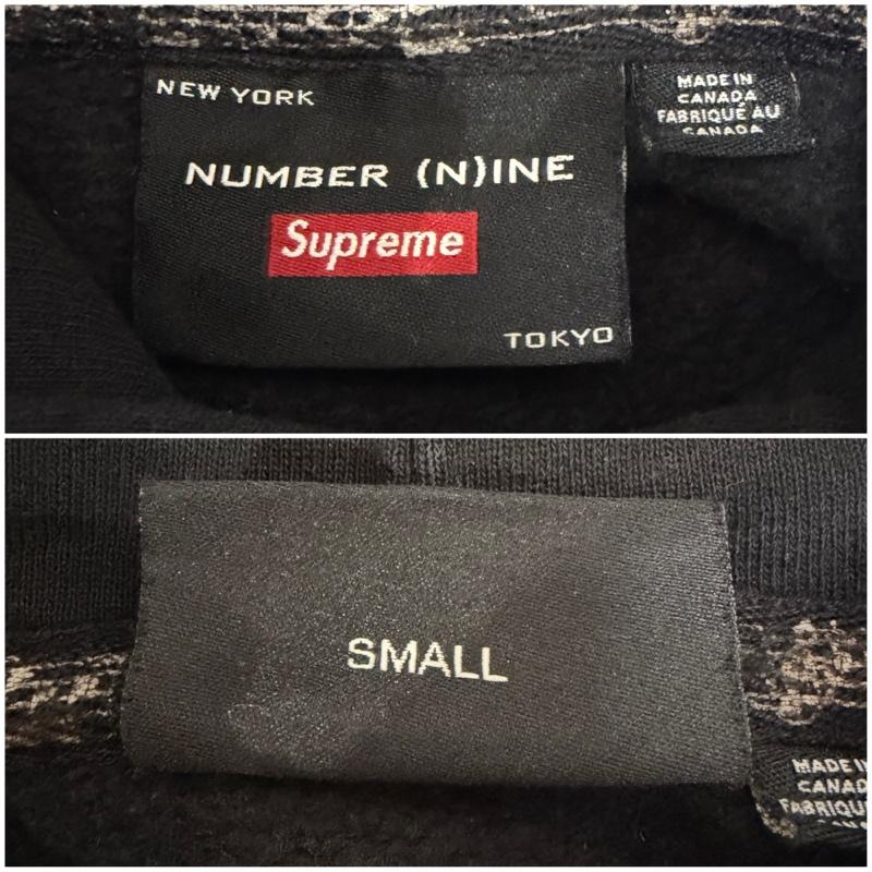 シュプリーム Supreme パーカー 長袖 25AW Supreme×NUMBER (N)ine Hooded Sweatshirt BLACK S S スカル 黒 / ブラック / black メンズ USED 古着 中古 50167998