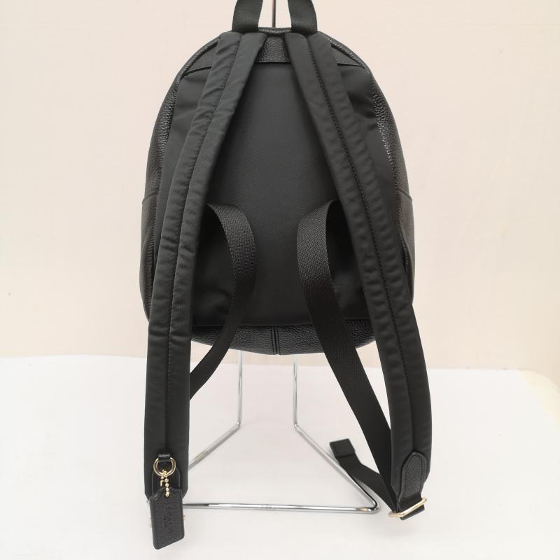 コーチ COACH リュックサック、デイパック リュックサック、デイバッグ F38263 ミニ チャーリー バックパック ペブルドレザー メタルロゴ リュック 黒 / ブラック / black レディース USED 古着 中古 50167999