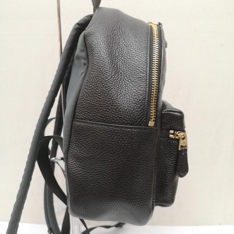 コーチ COACH リュックサック、デイパック リュックサック、デイバッグ F38263 ミニ チャーリー バックパック ペブルドレザー メタルロゴ リュック 黒 / ブラック / black レディース USED 古着 中古 50167999