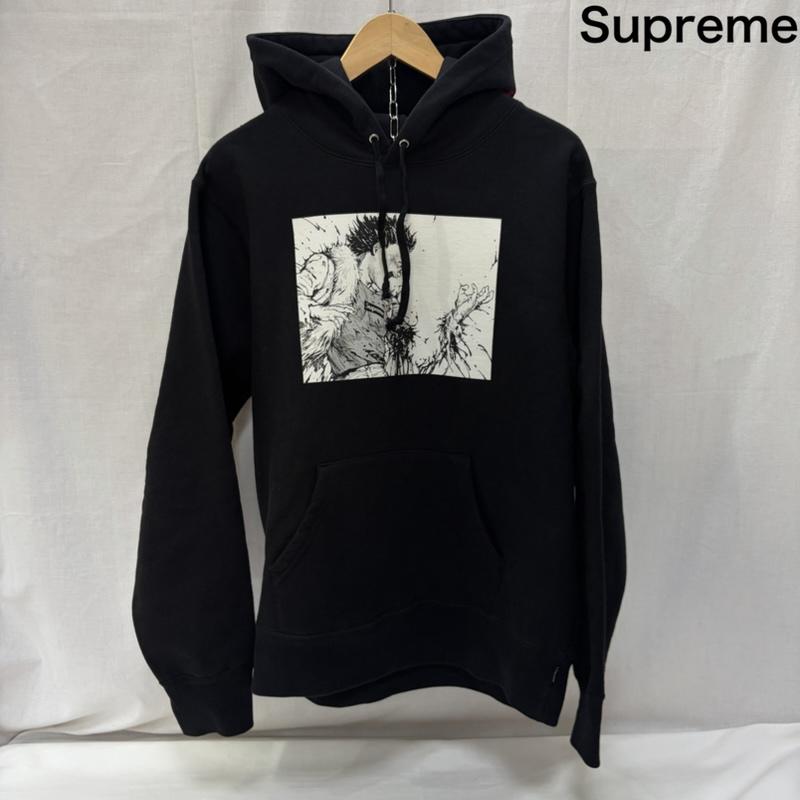 シュプリーム Supreme パーカー 長袖 17AW Supreme AKIRA Arm Hooded Sweatshirt BLACK S S 刺繍 X プリント X キャラクター 黒 / ブラック / black メンズ USED 古着 中古 50168000