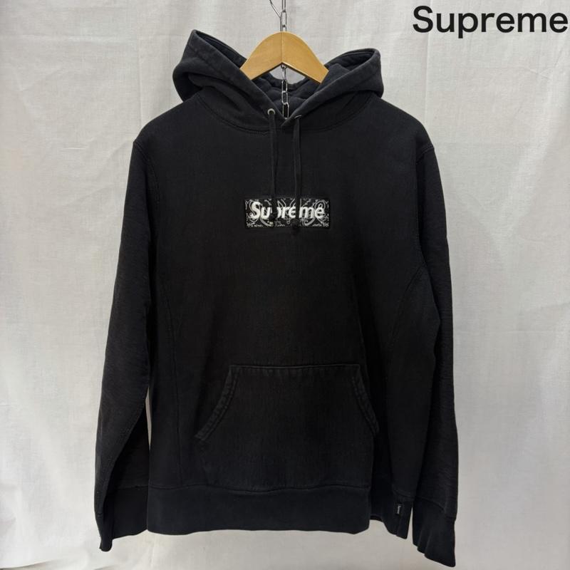 シュプリーム Supreme パーカー 長袖 19AW Bandana Box Logo Hooded BLACK S S ロゴ、文字 黒 / ブラック / black メンズ USED 古着 中古 50168001