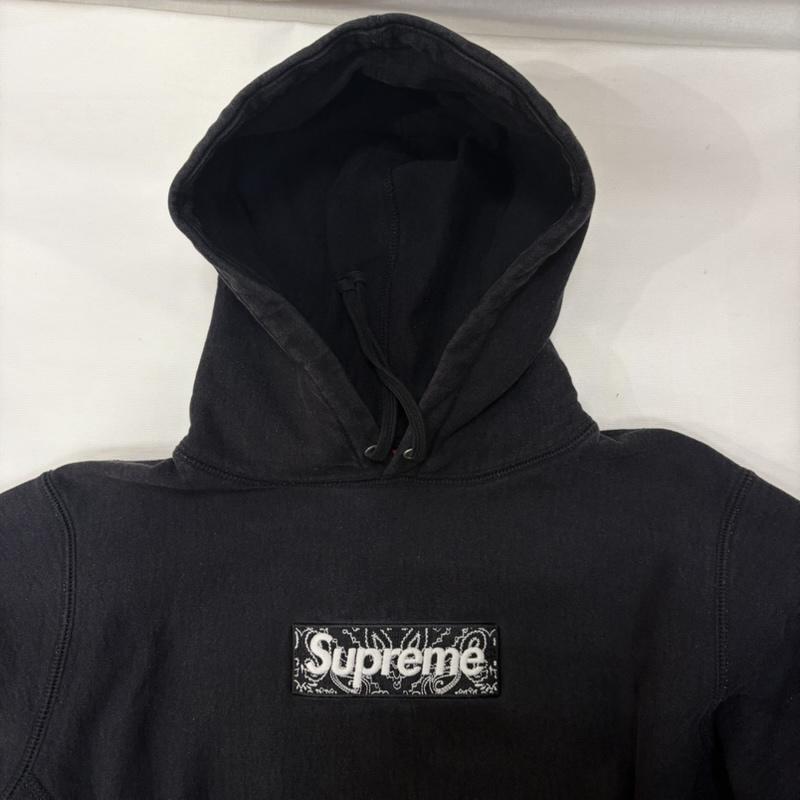 シュプリーム Supreme パーカー 長袖 19AW Bandana Box Logo Hooded BLACK S S ロゴ、文字 黒 / ブラック / black メンズ USED 古着 中古 50168001