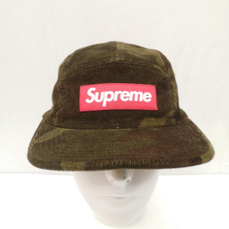 シュプリーム Supreme 帽子 キャップ 19AW Camo Corduroy Camp Cap カモ 迷彩 コーデュロイ キャップ - オリーブグリーン / オリーブグリーン / メンズ USED 古着 中古 50168003