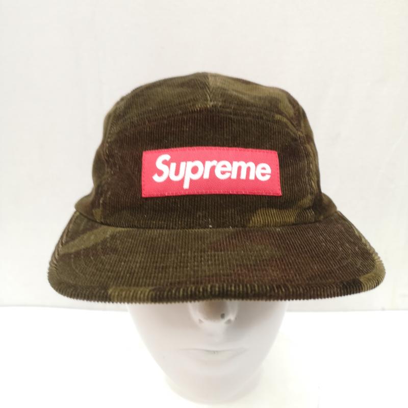 シュプリーム Supreme 帽子 キャップ 19AW Camo Corduroy Camp Cap カモ 迷彩 コーデュロイ キャップ - オリーブグリーン / オリーブグリーン / メンズ USED 古着 中古 50168003