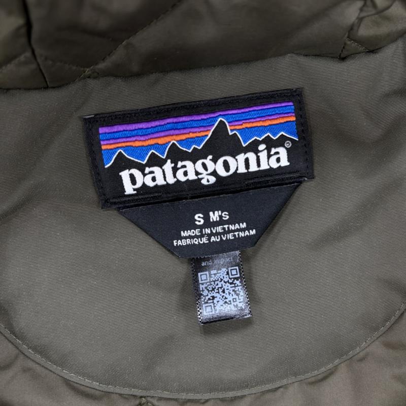 パタゴニア patagonia ジャケット、上着 ジャンパー、ブルゾン イスマスジャケット ナイロン マウンテンパーカー フード ジップアップ キルティングライナー S ワンポイント X ロゴ、文字 X 刺繍 カーキ / カーキ / khaki X オリーブグリーン / オリーブグリーン / メンズ USED 古着 中古 50168004