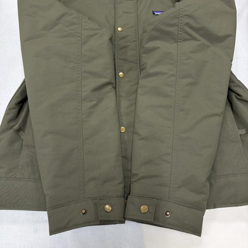 パタゴニア patagonia ジャケット、上着 ジャンパー、ブルゾン イスマスジャケット ナイロン マウンテンパーカー フード ジップアップ キルティングライナー S ワンポイント X ロゴ、文字 X 刺繍 カーキ / カーキ / khaki X オリーブグリーン / オリーブグリーン / メンズ USED 古着 中古 50168004