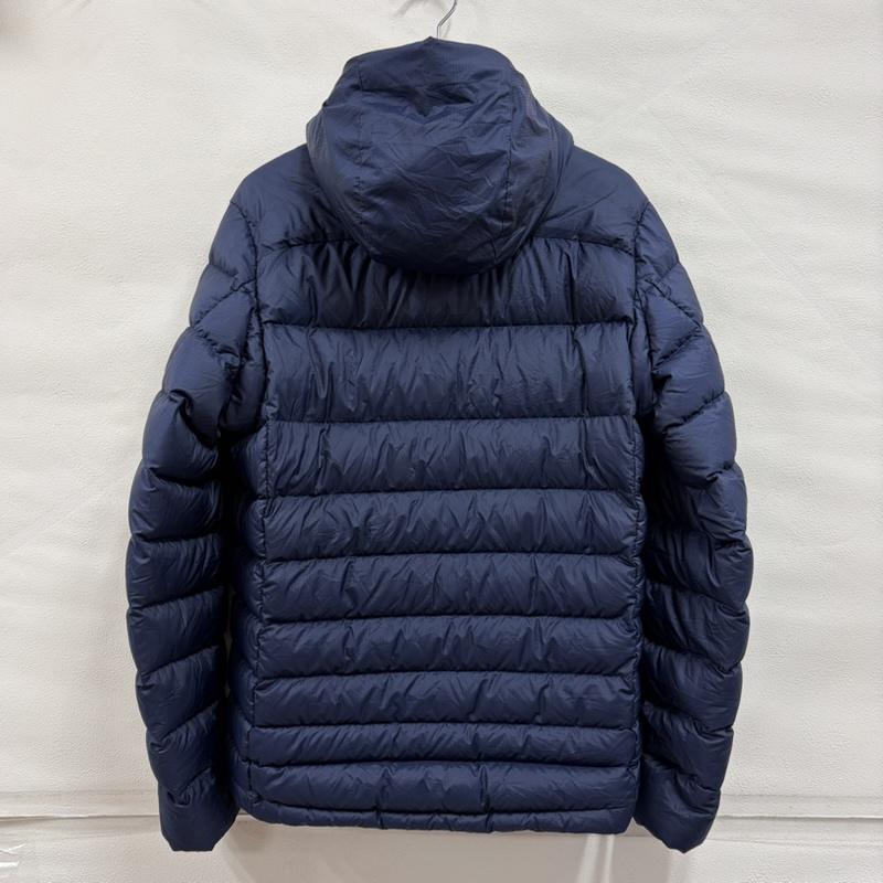 パタゴニア patagonia ジャケット、上着 ジャンパー、ブルゾン ハイロフト ダウン フーディー ジップアップ キルティング ナイロン ジャケット S ワンポイント X ロゴ、文字 X 刺繍 紺 / ネイビー / navy メンズ USED 古着 中古 50168006