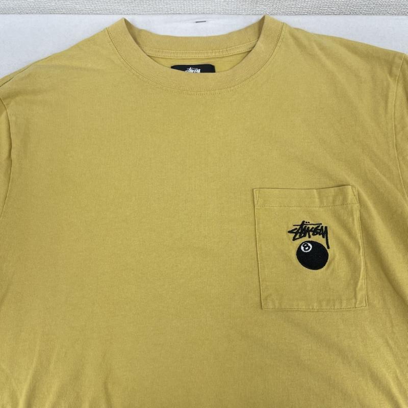 ステューシー STUSSY Tシャツ 半袖 8 Ball Pocket Tee エイトボール ポケット Tシャツ カットソー M 黄 / イエロー / yellow メンズ USED 古着 中古 50168010