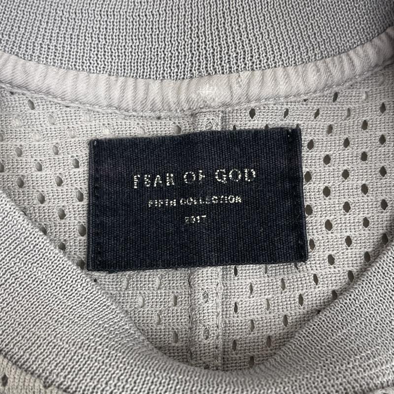 フィアーオブゴッド Fear of God カットソー 半袖 Oversized Mesh T-shirt オーバーサイズ メッシュ カットソー 灰 / グレー / gray メンズ USED 古着 中古 50168012