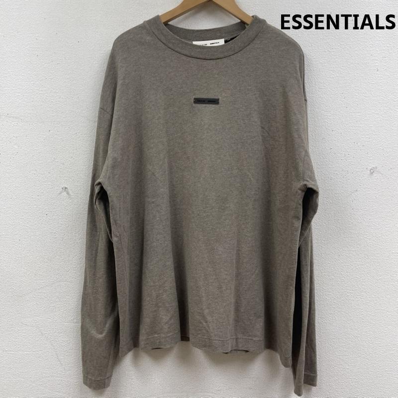 エッセンシャルズ ESSENTIALS Tシャツ 長袖 3Dラバー プリント ロングスリーブ Tシャツ ロンT S チャコールグレー / チャコールグレー / メンズ USED 古着 中古 50168013