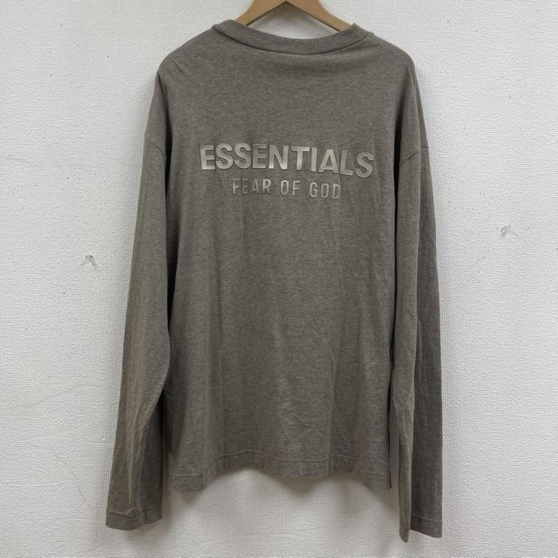 エッセンシャルズ ESSENTIALS Tシャツ 長袖 3Dラバー プリント ロングスリーブ Tシャツ ロンT S チャコールグレー / チャコールグレー / メンズ USED 古着 中古 50168013