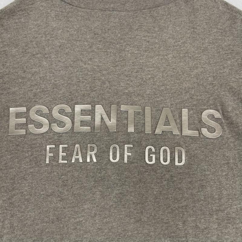 エッセンシャルズ ESSENTIALS Tシャツ 長袖 3Dラバー プリント ロングスリーブ Tシャツ ロンT S チャコールグレー / チャコールグレー / メンズ USED 古着 中古 50168013