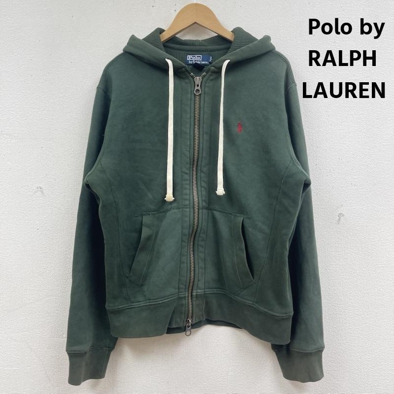ポロバイラルフローレン Polo by RALPH LAUREN パーカー 長袖 ポニーロゴ 刺繍 スウェット フルジップ パーカー M 緑 / グリーン / green メンズ USED 古着 中古 50168015
