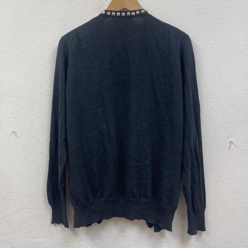 ヒステリックグラマー HYSTERIC GLAMOUR カーディガン 長袖 オープンフロント 前立て スタッズ メタル カーディガン M 黒 / ブラック / black メンズ USED 古着 中古 50168016