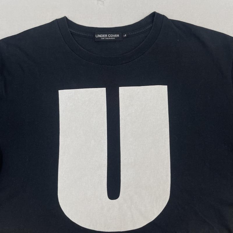 アンダーカバー UNDERCOVER Tシャツ 半袖 日本製 Uロゴ プリント 半袖 Tシャツ カットソー L 黒 / ブラック / black メンズ USED 古着 中古 50168017