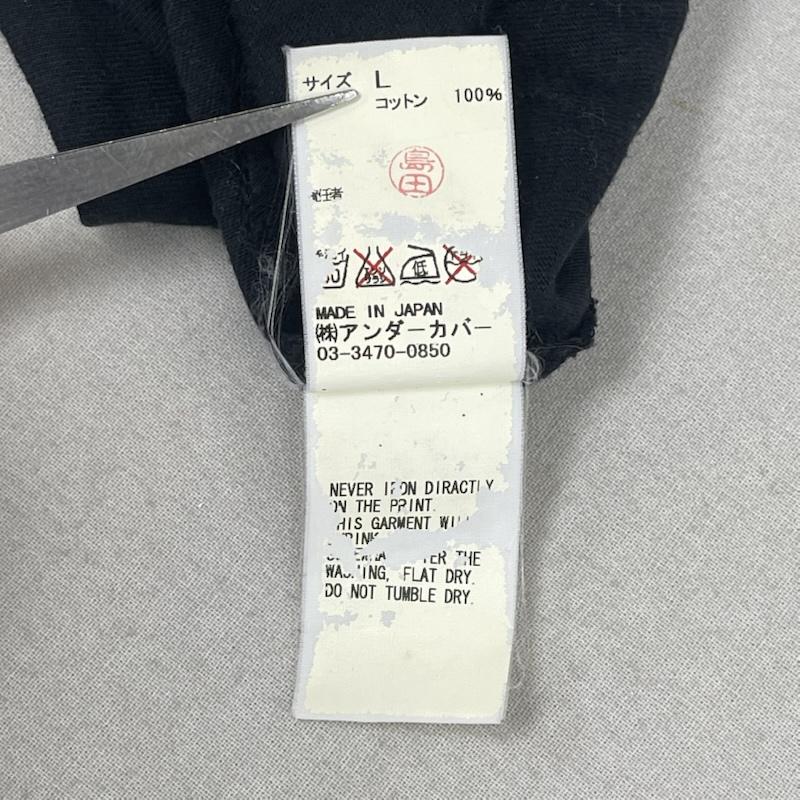 アンダーカバー UNDERCOVER Tシャツ 半袖 日本製 Uロゴ プリント 半袖 Tシャツ カットソー L 黒 / ブラック / black メンズ USED 古着 中古 50168017