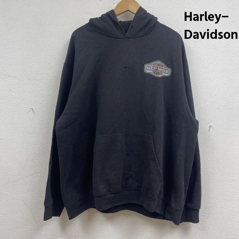 ハーレーダビッドソン Harley-Davidson パーカー 長袖 00s メキシコ製 ロゴプリント スウェット パーカー フーディー XL 黒 / ブラック / black メンズ USED 古着 中古 50168022