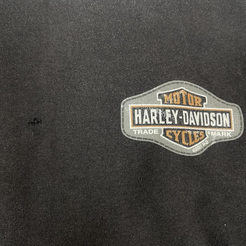 ハーレーダビッドソン Harley-Davidson パーカー 長袖 00s メキシコ製 ロゴプリント スウェット パーカー フーディー XL 黒 / ブラック / black メンズ USED 古着 中古 50168022