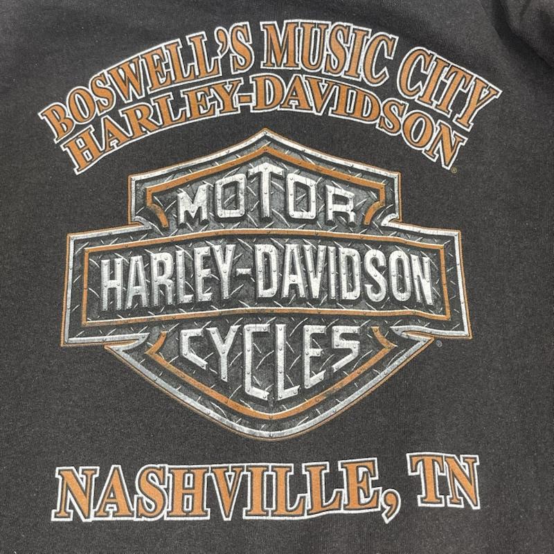ハーレーダビッドソン Harley-Davidson パーカー 長袖 00s メキシコ製 ロゴプリント スウェット パーカー フーディー XL 黒 / ブラック / black メンズ USED 古着 中古 50168022