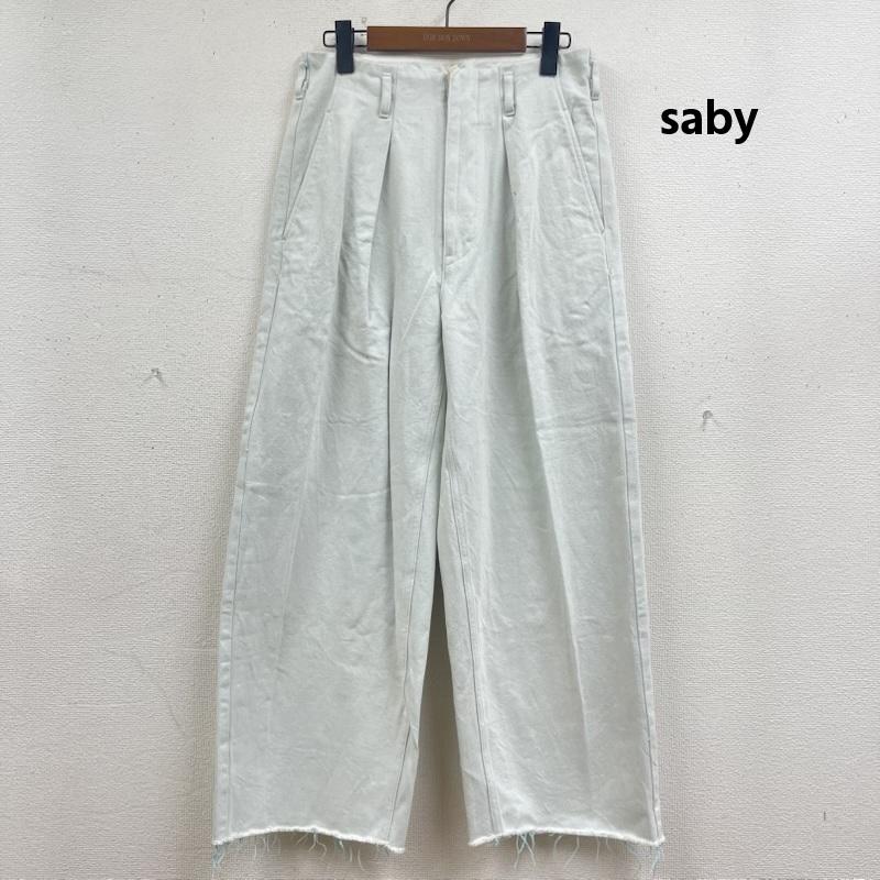 サバイ saby パンツ ワークパンツ、ペインターパンツ 日本製 TUCK BAGGY -11.5oz Bingo Denim タック バギー ビンゴ デニム 21S-031806 1 ナチュラル / ナチュラル / メンズ USED 古着 中古 50168026