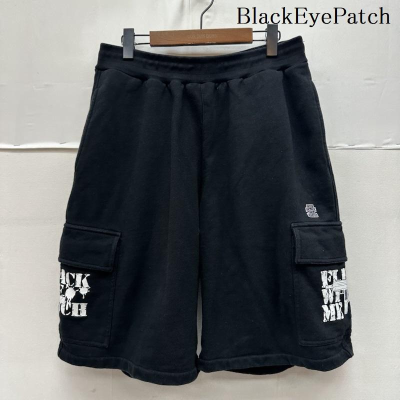ブラックアイパッチ BlackEyePatch パンツ ショートパンツ FLEX WIT ME FWM Sweat Cargo Baggy Shorts カーゴ スウェット ハーフ パンツ XL 黒 / ブラック / black メンズ USED 古着 中古 50168028