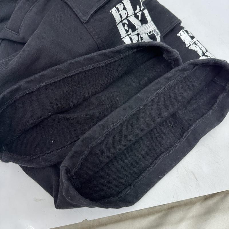 ブラックアイパッチ BlackEyePatch パンツ ショートパンツ FLEX WIT ME FWM Sweat Cargo Baggy Shorts カーゴ スウェット ハーフ パンツ XL 黒 / ブラック / black メンズ USED 古着 中古 50168028