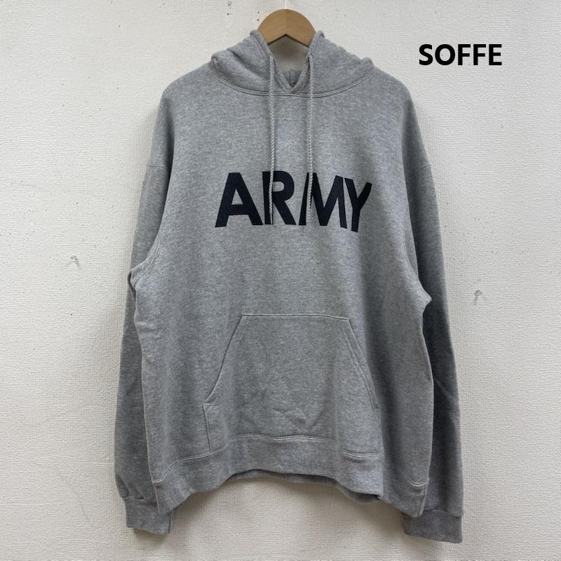 ソフィー SOFFE パーカー 長袖 U.S. ARMY ロゴ プルオーバー パーカー スウェット XL 灰 / グレー / gray メンズ USED 古着 中古 50168029
