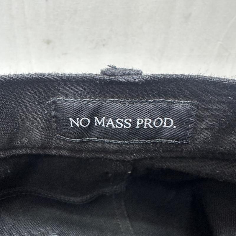 古着 USED パンツ デニム、ジーンズ NO MASS PROD LACED UP WAX DENIM レースアップ ワックス フレア デニム パンツ XL 黒 / ブラック / black メンズ USED 古着 中古 50168031