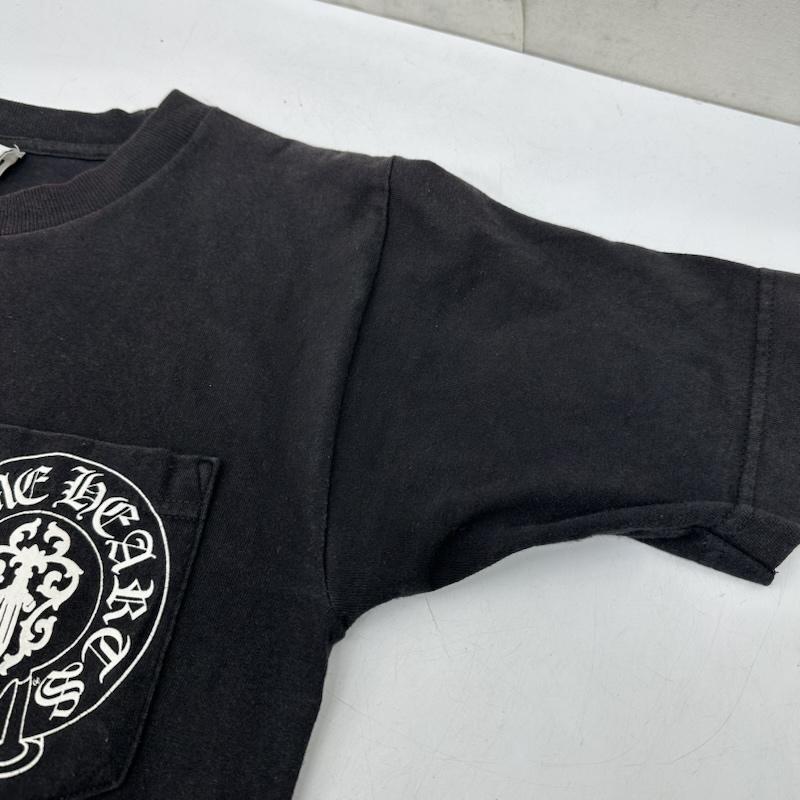 クロムハーツ CHROME HEARTS Tシャツ 半袖 AMERICAN FLAG TEE 星条旗 ロゴ プリント Tシャツ 2212-304-0664 S 黒 / ブラック / black メンズ USED 古着 中古 50168032