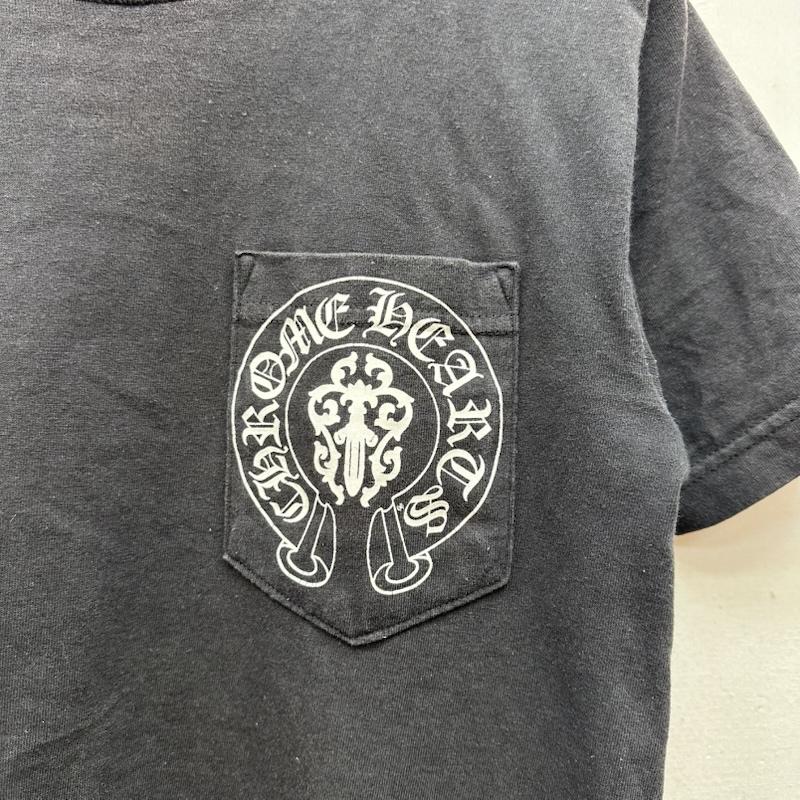 クロムハーツ CHROME HEARTS Tシャツ 半袖 AMERICAN FLAG TEE 星条旗 ロゴ プリント Tシャツ 2212-304-0664 S 黒 / ブラック / black メンズ USED 古着 中古 50168032