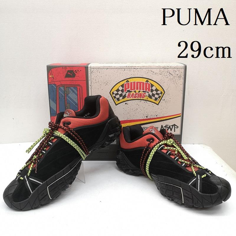 プーマ PUMA スニーカー スニーカー 408509－01 ASAP ROCKY ストレイキャット ヴィンテージ加工 スニーカー 29.0cm 黒 / ブラック / black メンズ USED 古着 中古 50168033