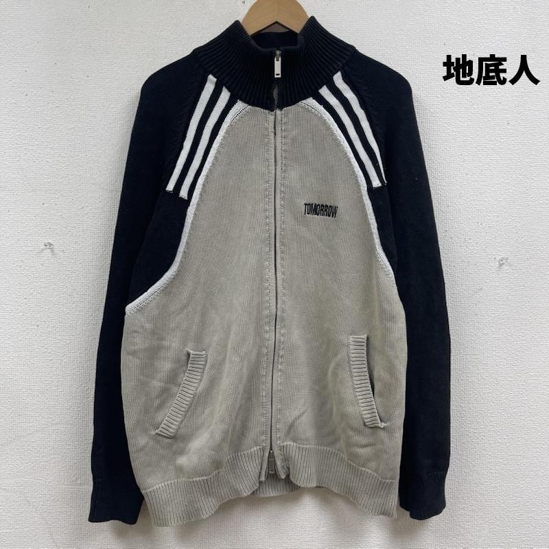 古着 USED ジャケット、上着 ジャンパー、ブルゾン 地底人 オンライン ニットトラック ダブルジップ ジャケット L 黒 / ブラック / black メンズ USED 古着 中古 50168036