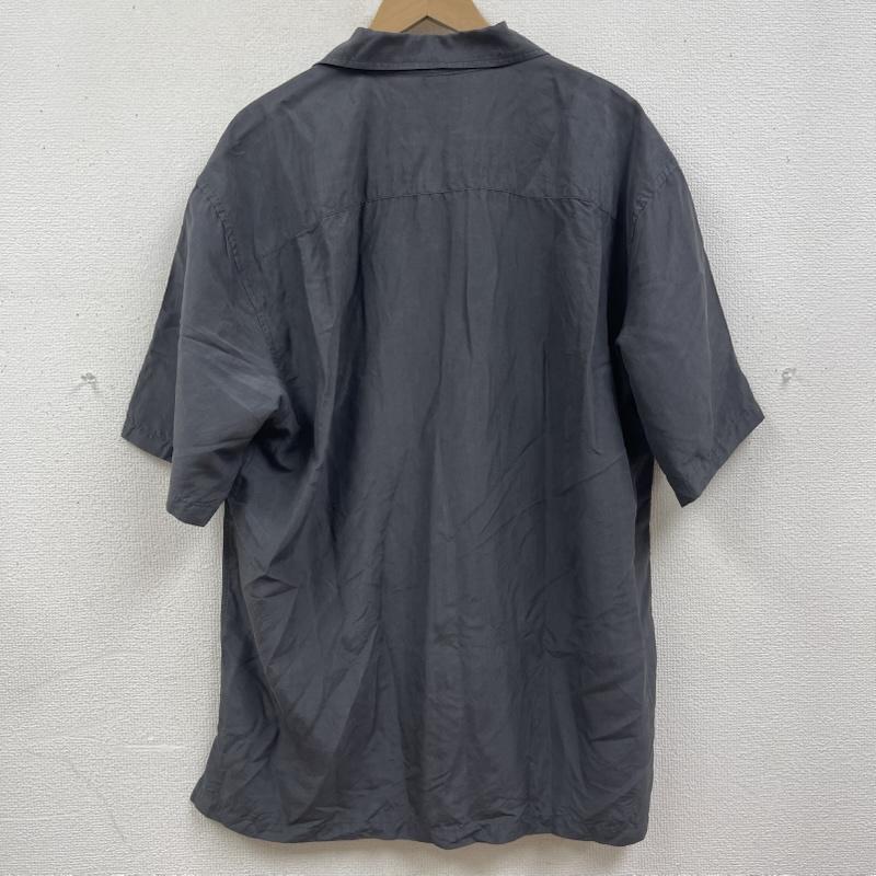 古着 USED シャツ、ブラウス 半袖 Cornier BRAZIL SILK HALF SLEEVE SHIRTS カジュアル シャツ L ダークグレー / ダークグレー / メンズ USED 古着 中古 50168040