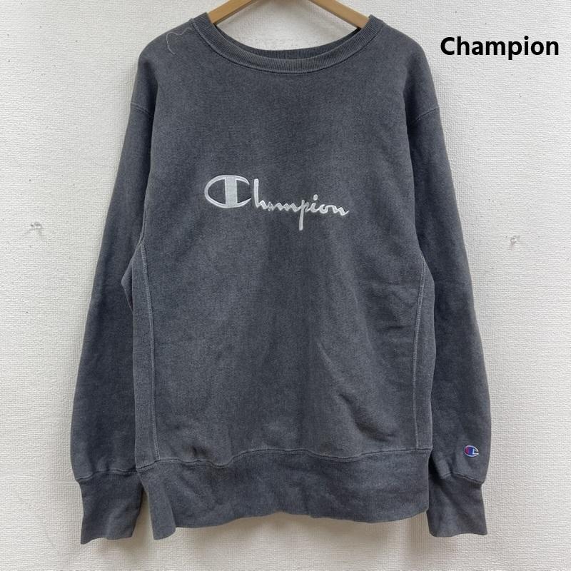 チャンピオン Champion トレーナー 長袖 90s REVERSE WEAVE 刺繍タグ トレーナー スウェット L 灰 / グレー / gray メンズ USED 古着 中古 50168041