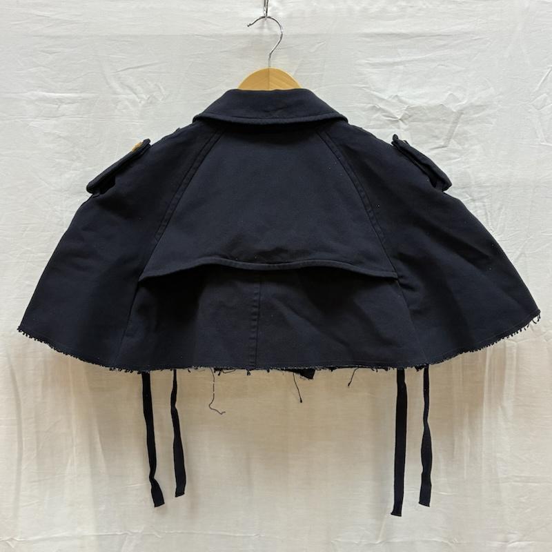 コムデギャルソン COMME des GARCONS コート トレンチコート 00s 04ss ARCHIVE 断ち切り 縮絨 エステル ショート トレンチ コート ケープ GM-J056 - レディース USED 古着 中古 50168043