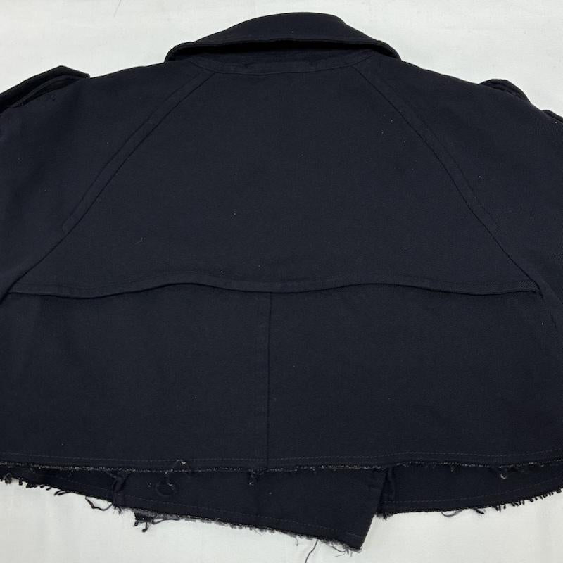 コムデギャルソン COMME des GARCONS コート トレンチコート 00s 04ss ARCHIVE 断ち切り 縮絨 エステル ショート トレンチ コート ケープ GM-J056 - レディース USED 古着 中古 50168043