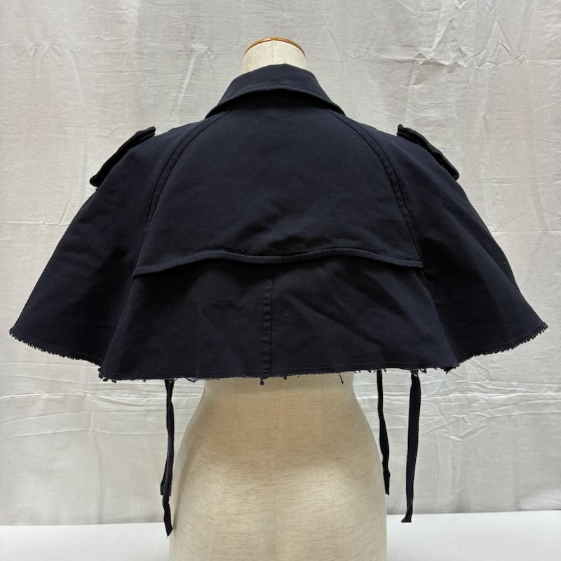 コムデギャルソン COMME des GARCONS コート トレンチコート 00s 04ss ARCHIVE 断ち切り 縮絨 エステル ショート トレンチ コート ケープ GM-J056 - レディース USED 古着 中古 50168043