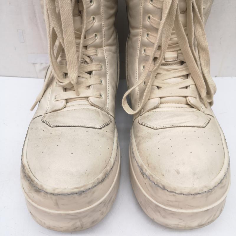 リックオウエンス Rick Owens スニーカー スニーカー MEGA GEOBASKET MILK メガジオ バスケット 44 29.0cm 白 / ホワイト / white メンズ USED 古着 中古 50168045