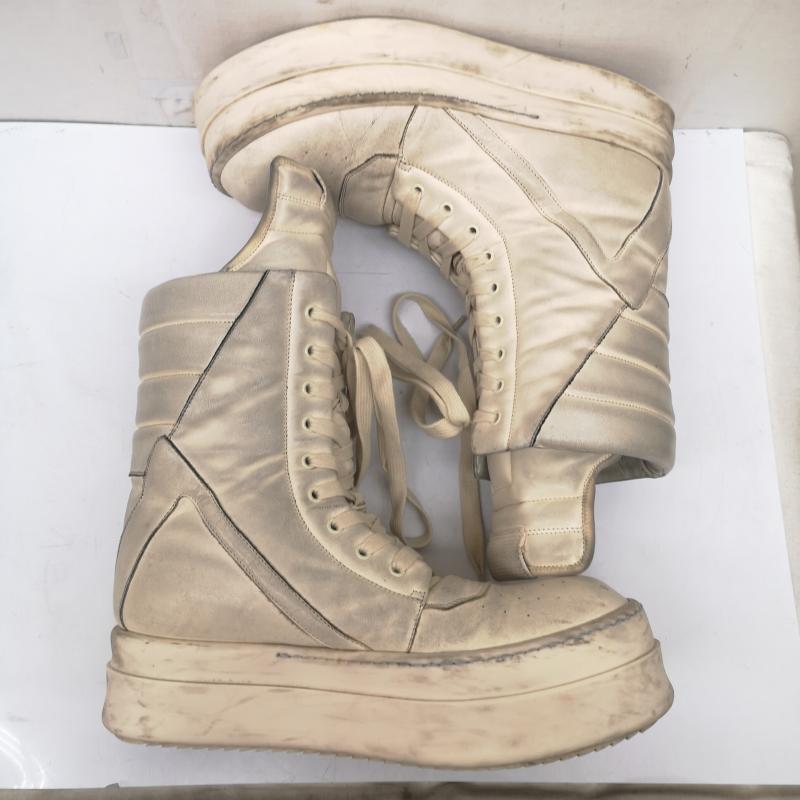 リックオウエンス Rick Owens スニーカー スニーカー MEGA GEOBASKET MILK メガジオ バスケット 44 29.0cm 白 / ホワイト / white メンズ USED 古着 中古 50168045