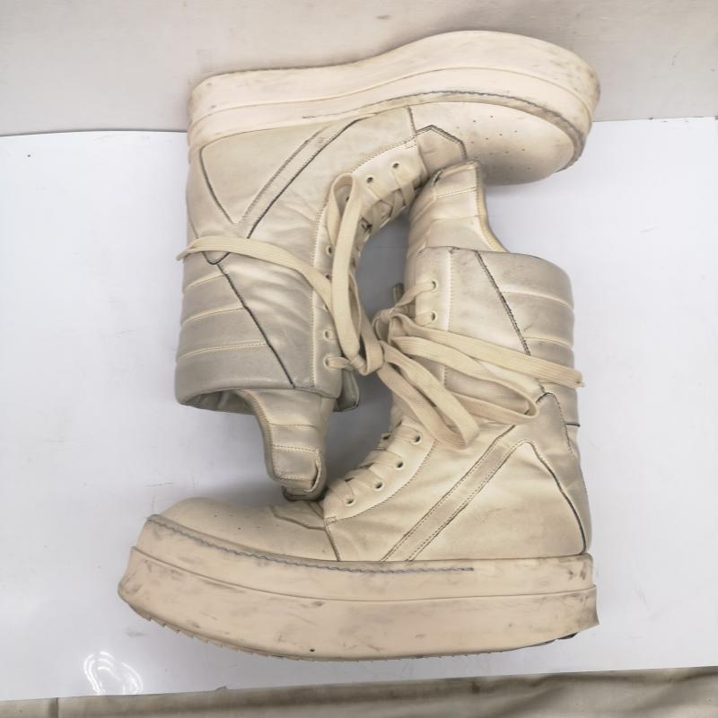 リックオウエンス Rick Owens スニーカー スニーカー MEGA GEOBASKET MILK メガジオ バスケット 44 29.0cm 白 / ホワイト / white メンズ USED 古着 中古 50168045