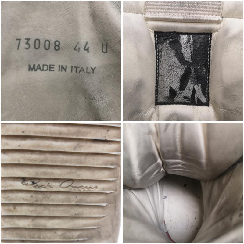 リックオウエンス Rick Owens スニーカー スニーカー MEGA GEOBASKET MILK メガジオ バスケット 44 29.0cm 白 / ホワイト / white メンズ USED 古着 中古 50168045